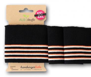 Cuff Me College Sweet home Bündchen schwarz-papaia-meringa